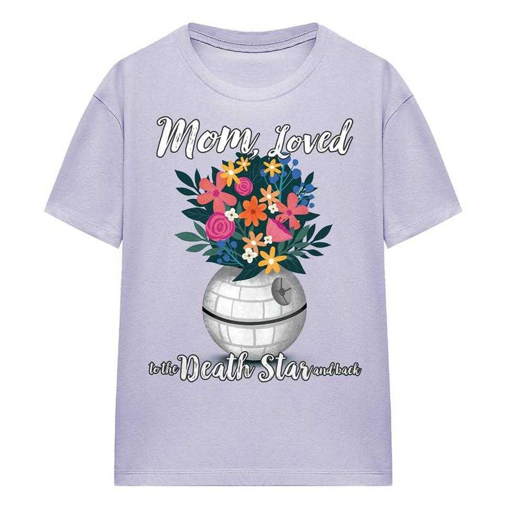 Star Wars Womens/Ladies Mom Loved To The Death Star Mothers Day T-Shirt