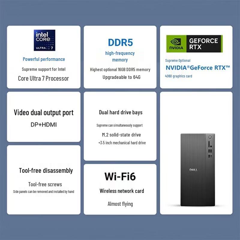 Dell ECT1250 Creator & Office Desktop PC (CN version)