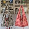 Women Casual Crossbody Bag Double Sided Polka Dots Large Capacity Lightweight Shoulder Dumpling Bag for Commuting Travel Sports