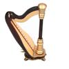 Mini Harp Model Musical Instrument Replica Home Office Table Decoration Ornament MG‑253
