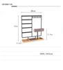 Jewelry Display Rack Earrings Ring Necklace Watch Jewelry Shelf Organizer Bracelet Stand Holder Hooks Storage with Jewelry Tray