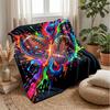 Football Action Painting Theme blanket Lightweight Warm Flannel Blanket Decorative Throw Blanket for Home Decoration