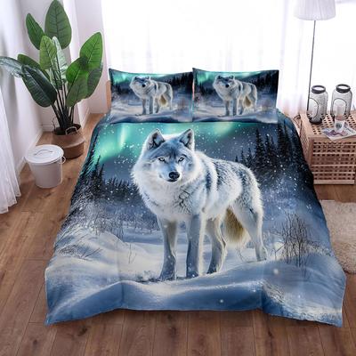Arctic Wolf Germanisches Bettbezug-Set EU Einzel Doppel King US Twin Full Queen Größe Bettwäsche-Set