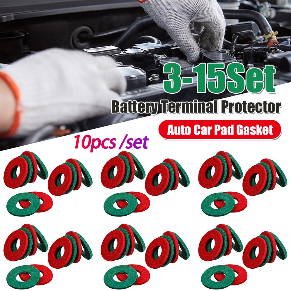 BC2127 Battery Terminal Protector Anti Corrosion Auto Car Pad Gasket Set Vehicle Thick Felt Fiber Washer Ring Mat