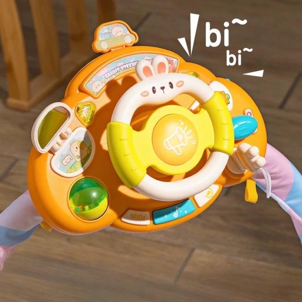 Multi Functional Simulation Steering Wheel Toys Electric Copilot Steering Wheel Toy  Infant