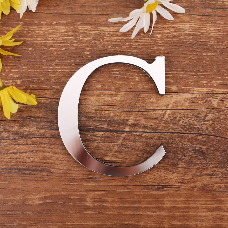 

Акриловое зеркало английская буква EVA 3D наклейки на стену DIY украшение дома