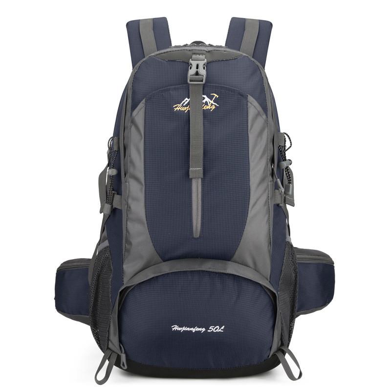 Outdoor Peak Hiking Backpack Waterproof Polyester Breathable Antibacterial For Camping Travel