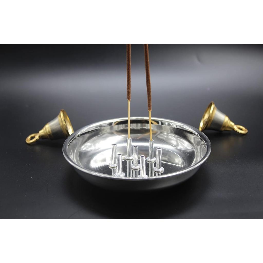 @ Stainless Steel Holder With Plate 7 Incense Sticks For Home & Office 60g UKR1547_60%OFF