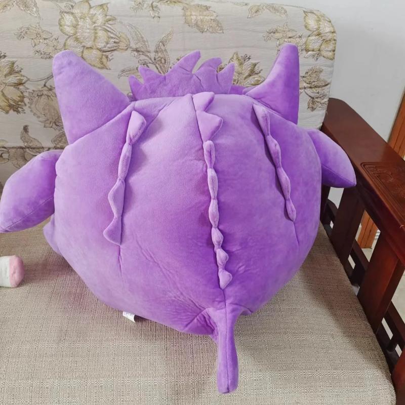Pokemon Gengar Peluche Lingua Grande Periferica Anime Gengar Taglia Grande Cuscino per Dormire Coperta Nap a Doppio Uso Giocattolo di Peluche Imbottito