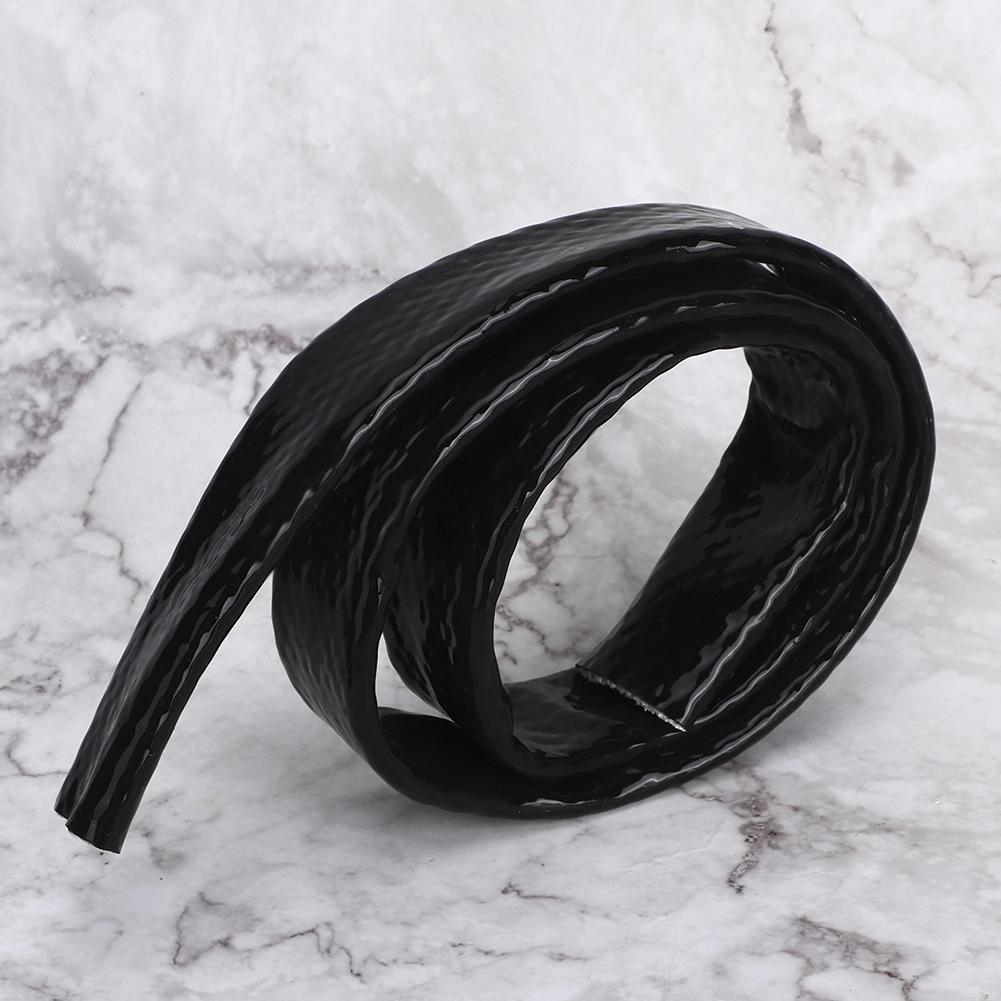 AN12 Black Fire Sleeve Braid Flame Heat Shield 3 4 x 3.3ft ID 0.7in Fuel Hose Protector
