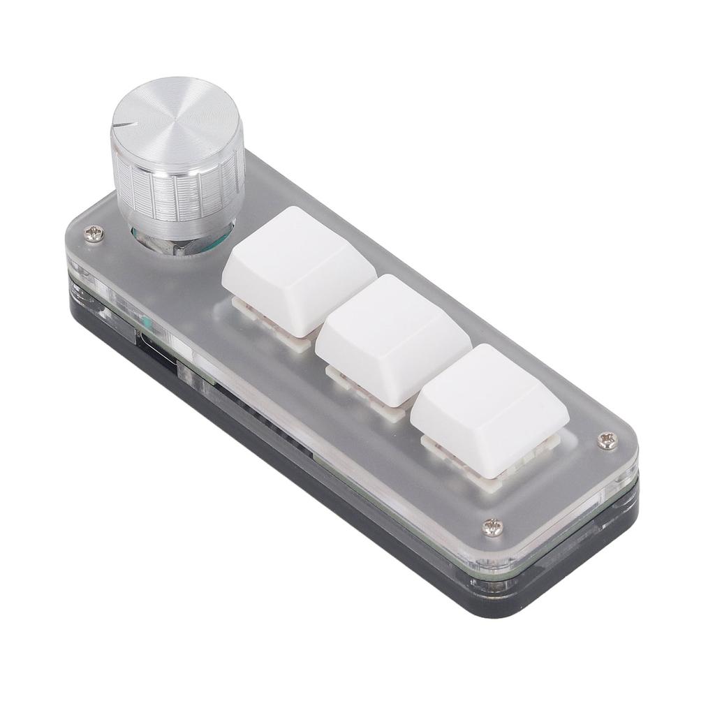 Mini 3 Key Keypad Wired Industrial Console Dustproof Red Switch Mechanical Gaming Keyboard