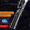 High Power Telescopic  Zoom Torch Powerful Camping Light LED Display  Flashlight  Hiking