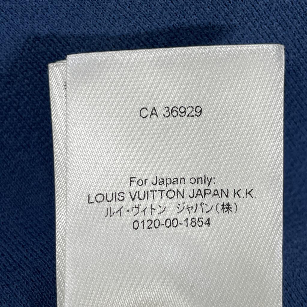 LOUIS VUITTON RM232Q IHN HNY56W 23AW Blue Signature Logo Oversized Fleece-Lined Parka tops XL blueUsed