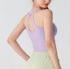 Yoga Vest Sports Hollowed Out Beautiful Back Fitness Inner Cover with Chest Pad French Rib Can Be Worn Outside Running Close To the Body