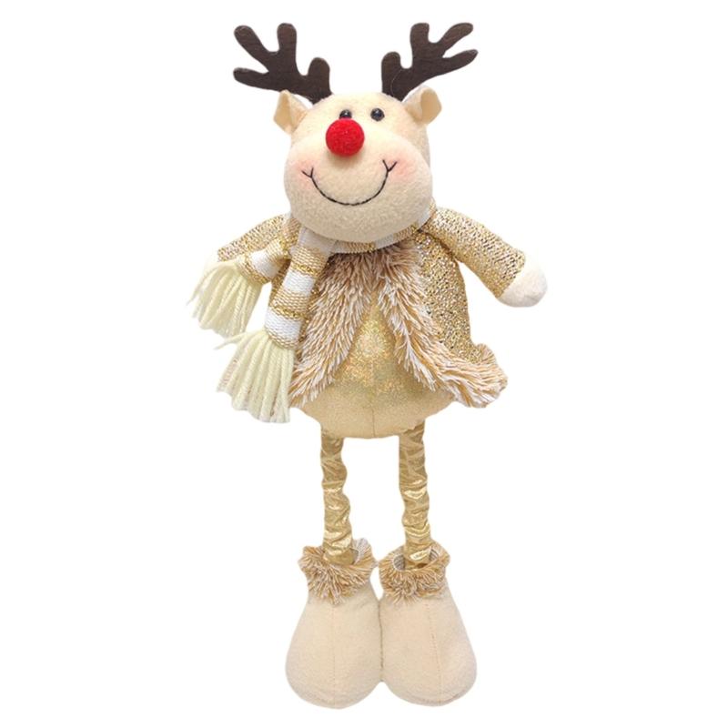 

Golden Christmas Stretchable Standing Figure Toy For Holiday Homes Decorations And Festival Parties Supplies