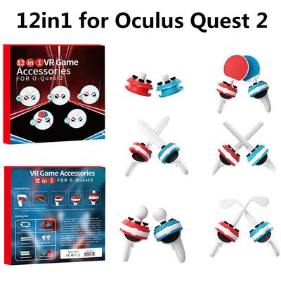 VR Game Handle Accessories for Oculus Quest 2, 12 In 1 Extension Grips Accessories for Beat Saber, Fruit Ninja, Golf+, Mini Golf, Blade & Sorcery