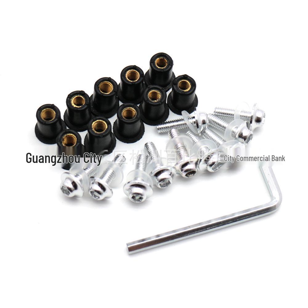 

5mm Decorative Windshield Screws for Motorcycles, Set of 10