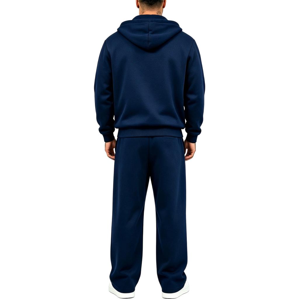 Men's 2 Piece Zip-Up Cardigan Jacket and Pants Set -Lined Fall Winter Athletic Casual Tracksuit