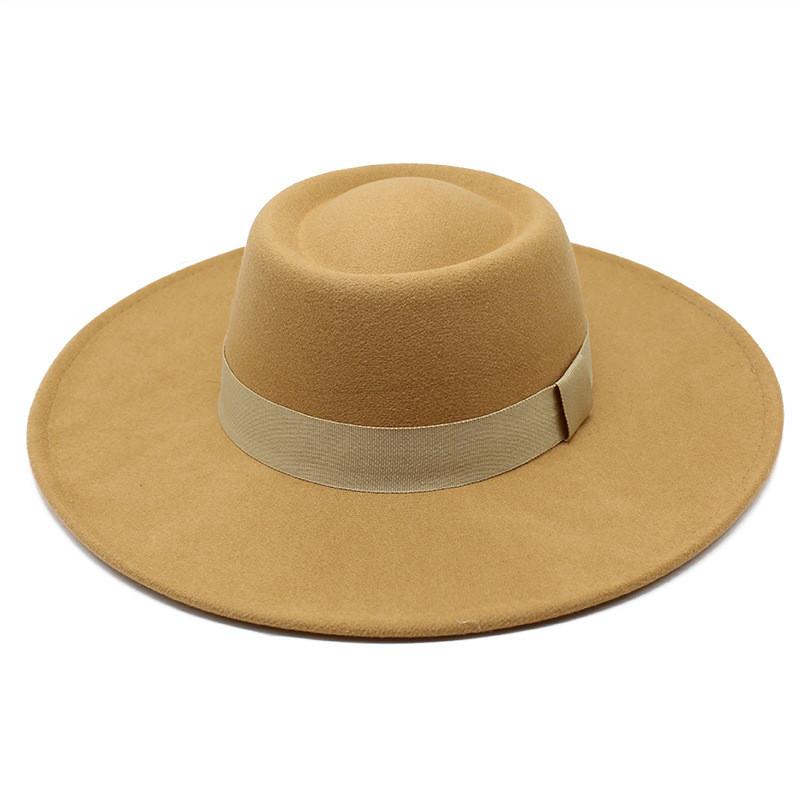 Wool Felt Bowler Hat For Men Women With Wide Brim Sun Protection And Breathability