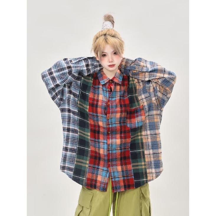 2024 Bokstaver Langermet Skjorte Japansk Hong Kong Stil Ins Løs Skjorte Gutter Sommer Trendy Allsidig Avslappet Kåpe