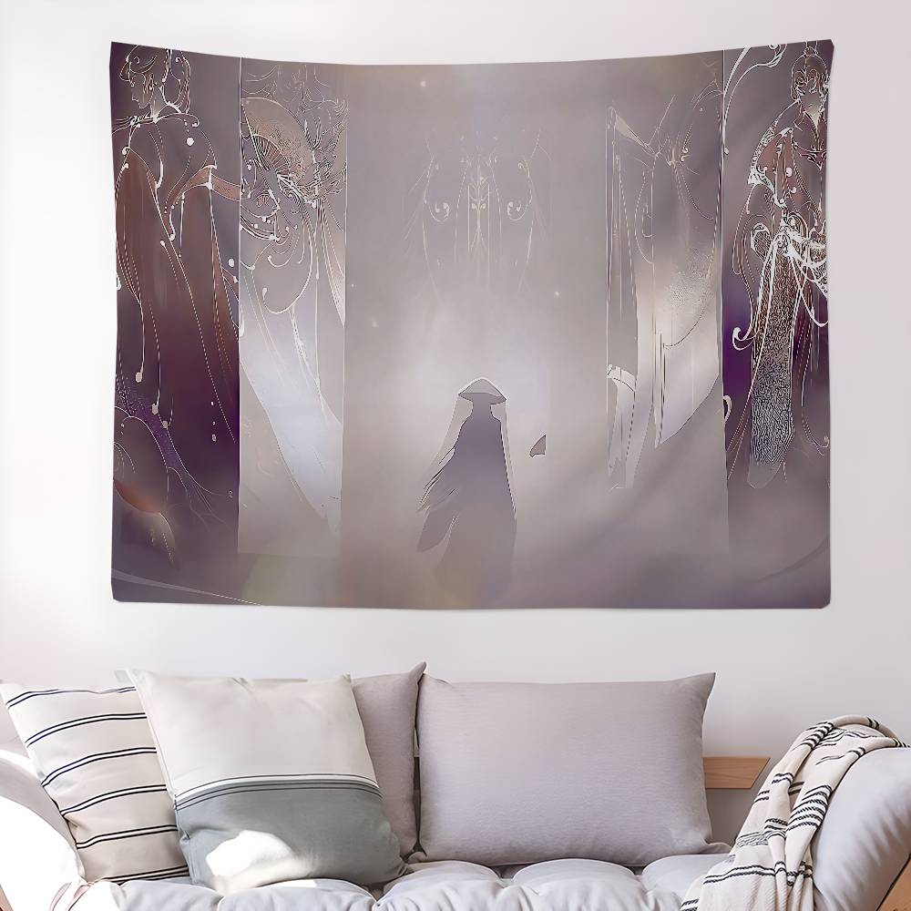 

Tian Guan Ci Fu Printed Large Wall Tapestry Hanging Tarot Hippie Wall Rugs Dorm Home Decor 74x94cm(29x37in)