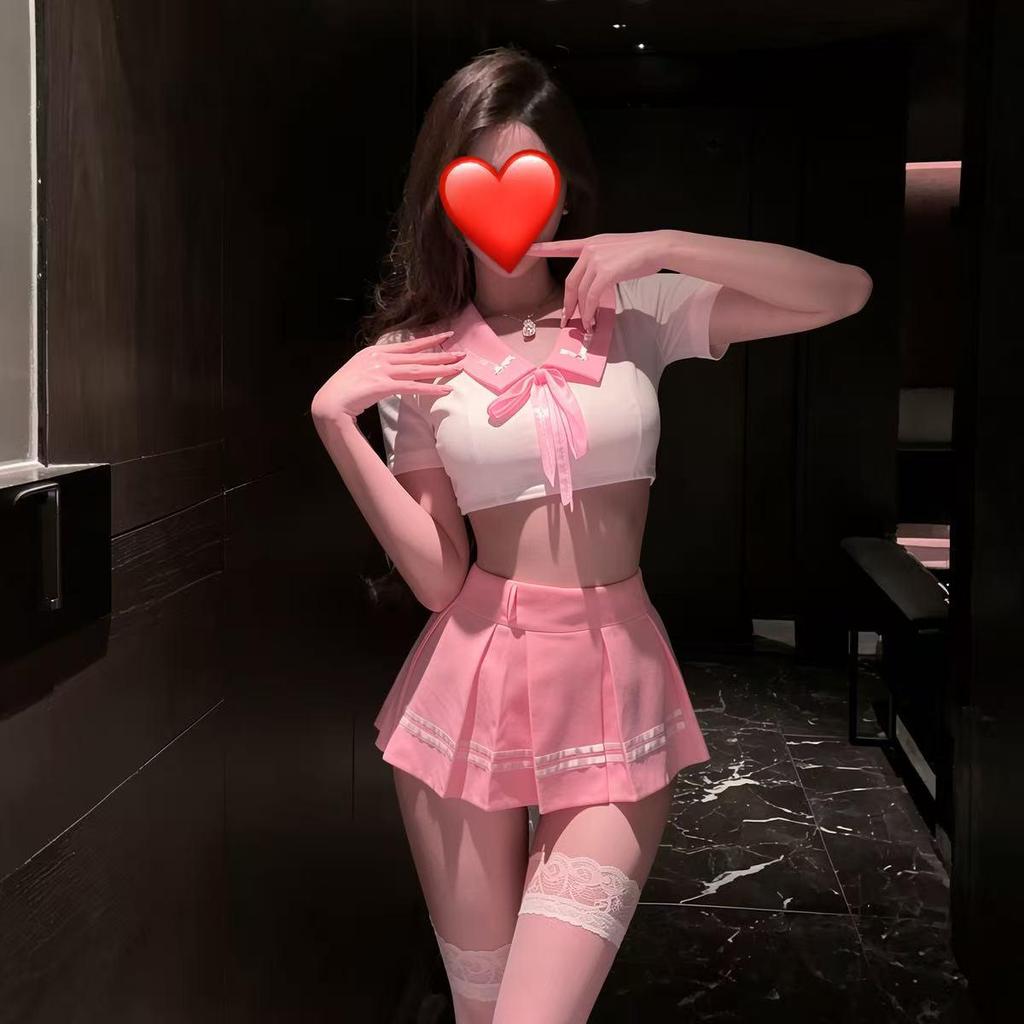 Plus Size Sexy Sailor Schoolgirl Costume Lingerie Set