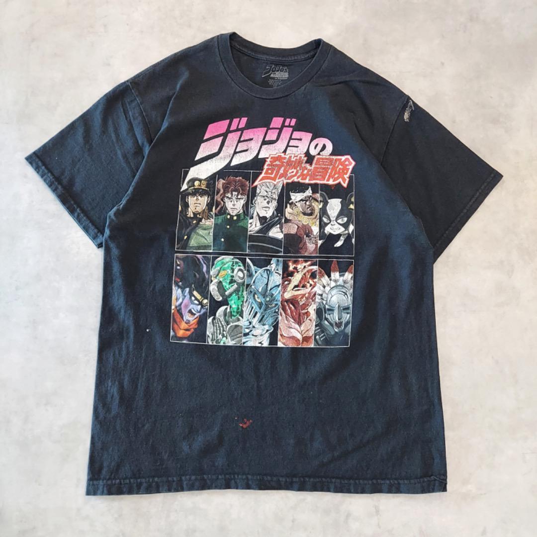 

[USED] JOJO JoJo s Bizarre Adventure Printed T-Shirt Anime T L Black 14264