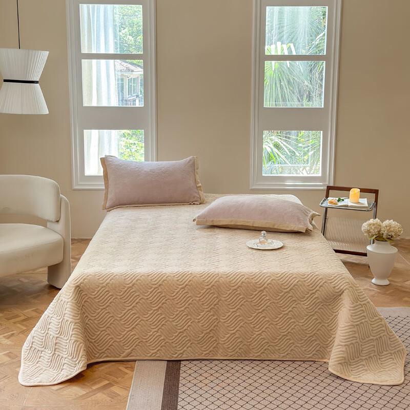 

Manyaju Milk Velvet Carved Winter Bedding Set