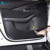Leather Carbon Door Anti-kick Pad For Mazda CX-30 CX30 2020 2025 2025 2025 2025 2025 LHD RHD Car Mat Interior Trim Accessories