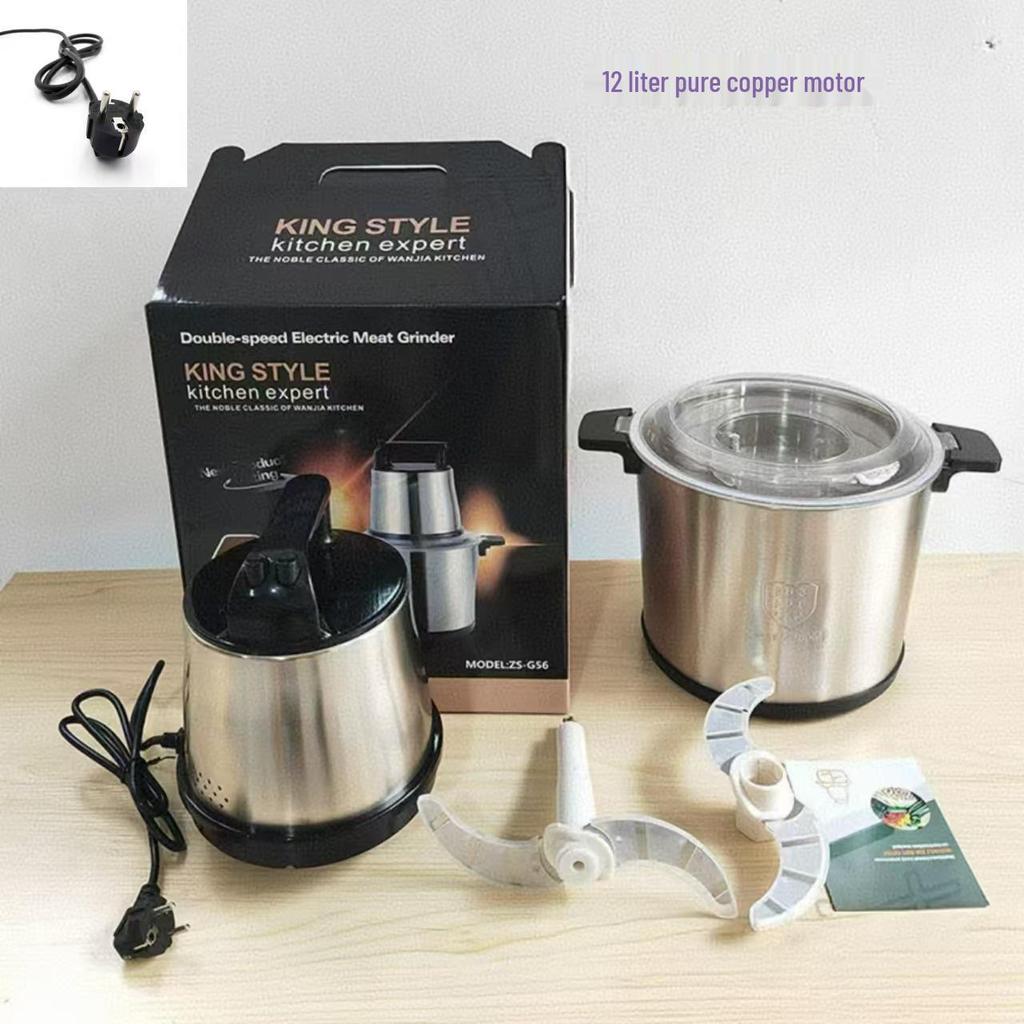 Multifunktionale Fleischmühle & Küchenmaschine aus Edelstahl, Elektrischer Babykostbereiter mit großem Fassungsvermögen