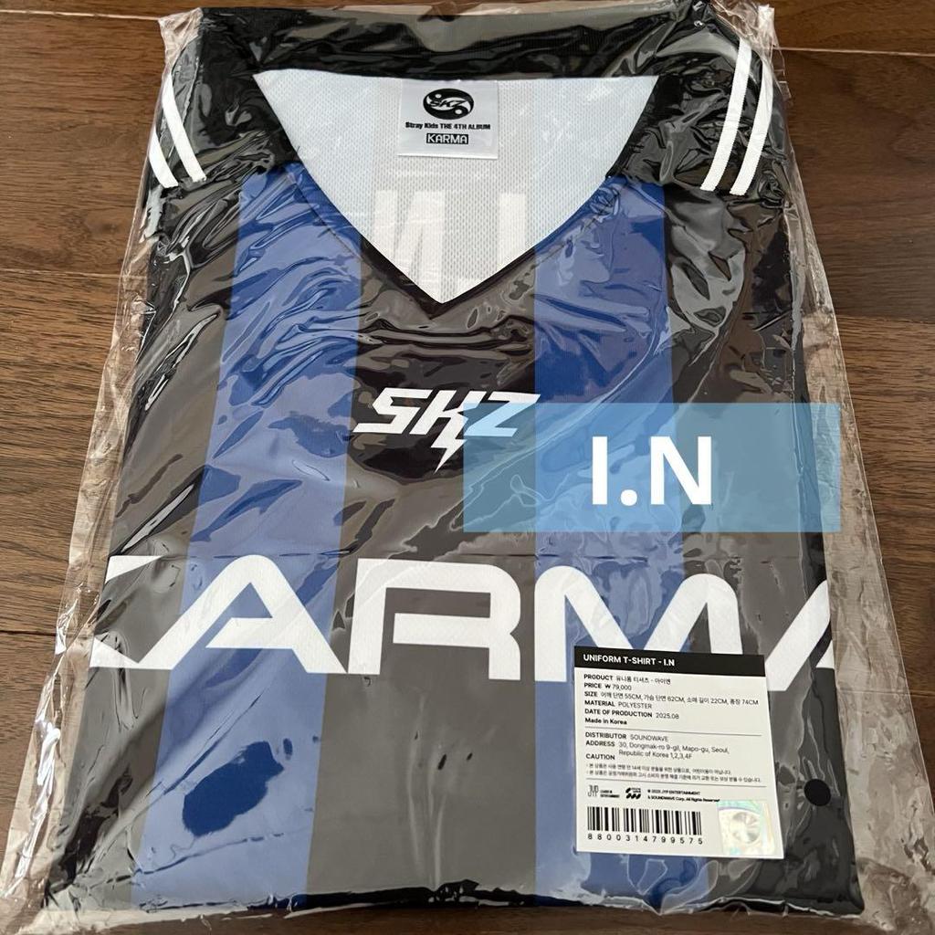 [USED] Straykids KARMA Pop-Up Uniform T-Shirt I.N