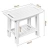 Non-slip Double Layer Bathroom Stool for Elderly, Pregnant Women, and Children - Shower Seat & Storage