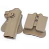 Universal Plastic Tactical Holster and Magazine Pouch Set
