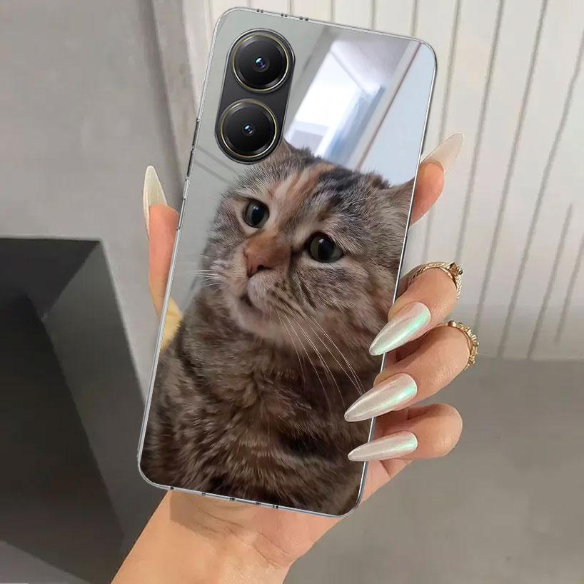 Pet Cat Funny Memes Phone Case for Xiaomi Poco X5 X6 X7 Pro F7 Ultra M7 Redmi 15 15C 13 13C 12 12C 10 10A 10C 9 9A 9C 9T Shell P
