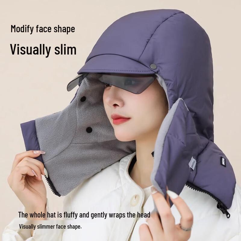 UOSU Herren Winter Winddichte Lei Feng Mütze mit Gesichtsmaske