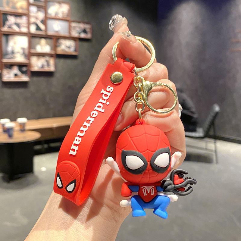 Marvel Spider-Man Keychain Creative Venom Doll Bag Pendant Couple Accessories Student Gifts