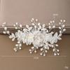 Gold Silver Color Women Hair Pins Pearl Crystal Handmade Bridesmaid Hair Clip White Silk Flower Hair Ornaments
