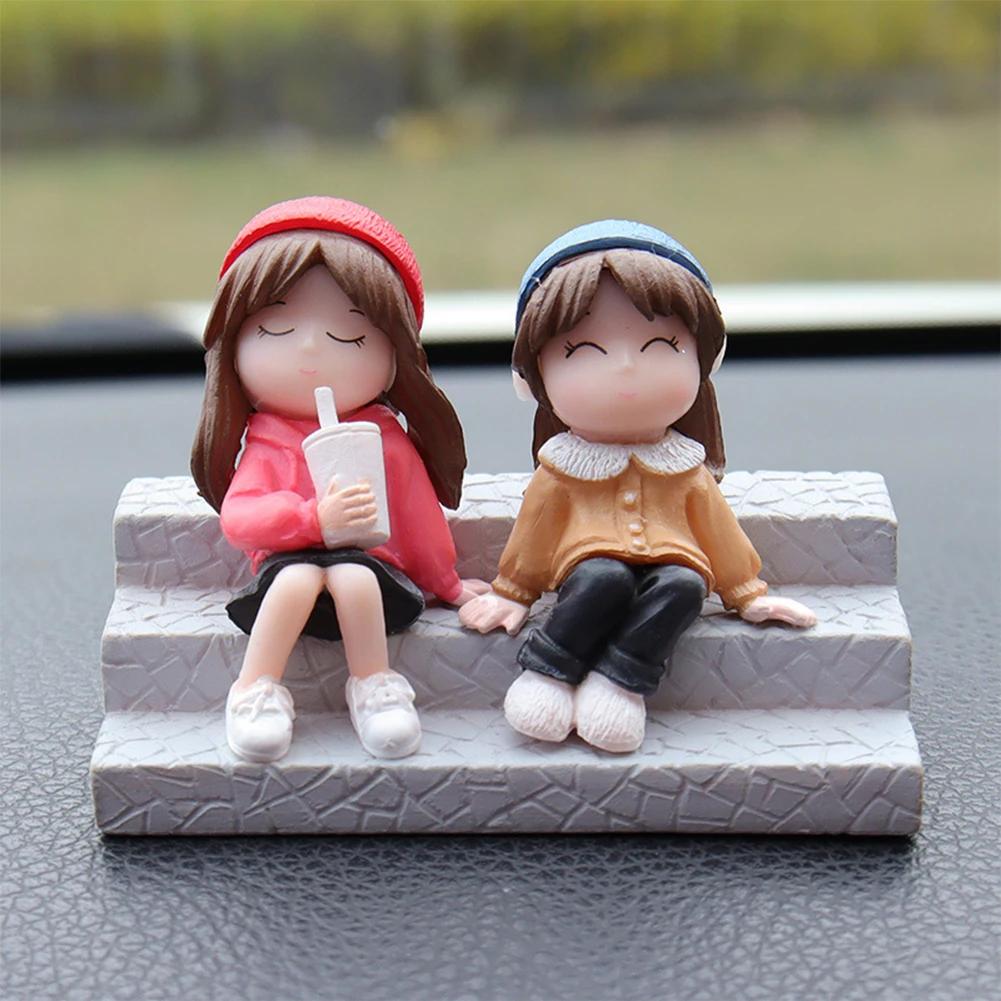 

Мультяшные милые фигурки Bestie Фигурки Воздушные шары Украшения для салона автомобиля Аксессуары для приборной панели для девочек Подарки Украшения для автомобиля