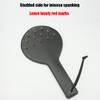 Round Spanker Bondage Role Play,Dual-sided Thick Leather Spanking Paddle Slapper with Spikes,BDSM Sex Toys For