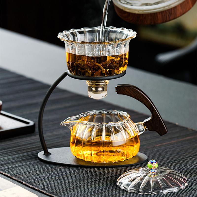 Creative Heat-resistant Teapot Glass Automatic Tea Making Pu'er Scented Kung Fu tea Tea Set Infuser Drinking Tea Maker