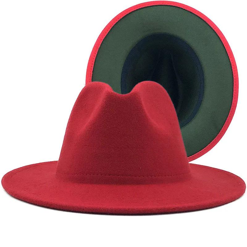 2025 Wool Felt Fedora Hat Wide Brim Jazz Party Hat for Women Men Autumn Winter Fashion