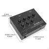Soundmischpult DJ-Mixer Stereo Tragbar Leicht Multifunktional Mikrofon