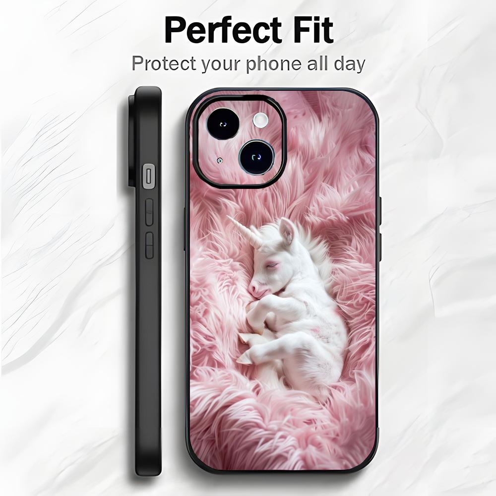 Cute Baby Unicorn Phone Case Phone Case Soft Packaging Lightweight For iPhone17 16 15 14 13ProMax