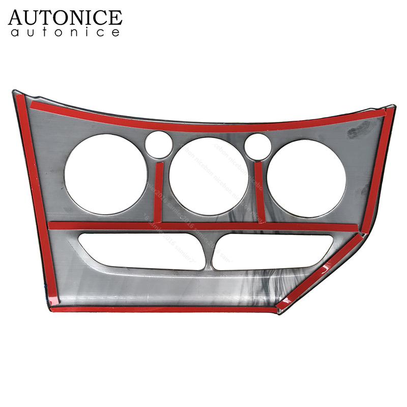 Apto para Ford Focus MK3 2012-2014 LHD Color Fibra de Carbono Acero Inoxidable Panel de Control de Aire Acondicionado Moldura LADO IZQUIERDO
