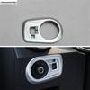 Front Head Lights Lamps Switch Button Control Panel Cover Trim Matte / Carbon Fiber Accessories Interior For MG ZS 2018 -