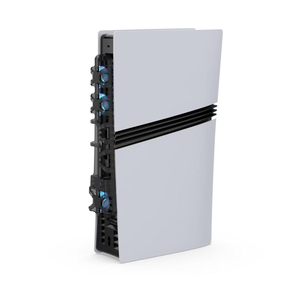 PS5 Pro Cooling Fan Stand with Quiet Design and USB Port Triple Fans and 4 Airflow Settings Compatible with PlayStation 5 Heat and Horizontal