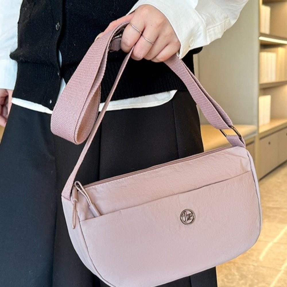 New Long Strap Shoulder Bag Light Weight Multi-pocket Crossbody Bag All-match Advanced Sense Messenger Bag For Girls Women
