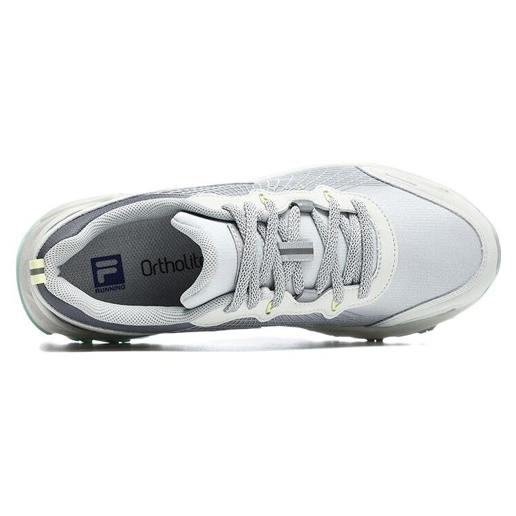 FILA Lynx Lace-Up Sports Comfortable Fabric Synthetic Leather Low-Top Trail Running Shoes Women sneaker Gray A12W241205FLR