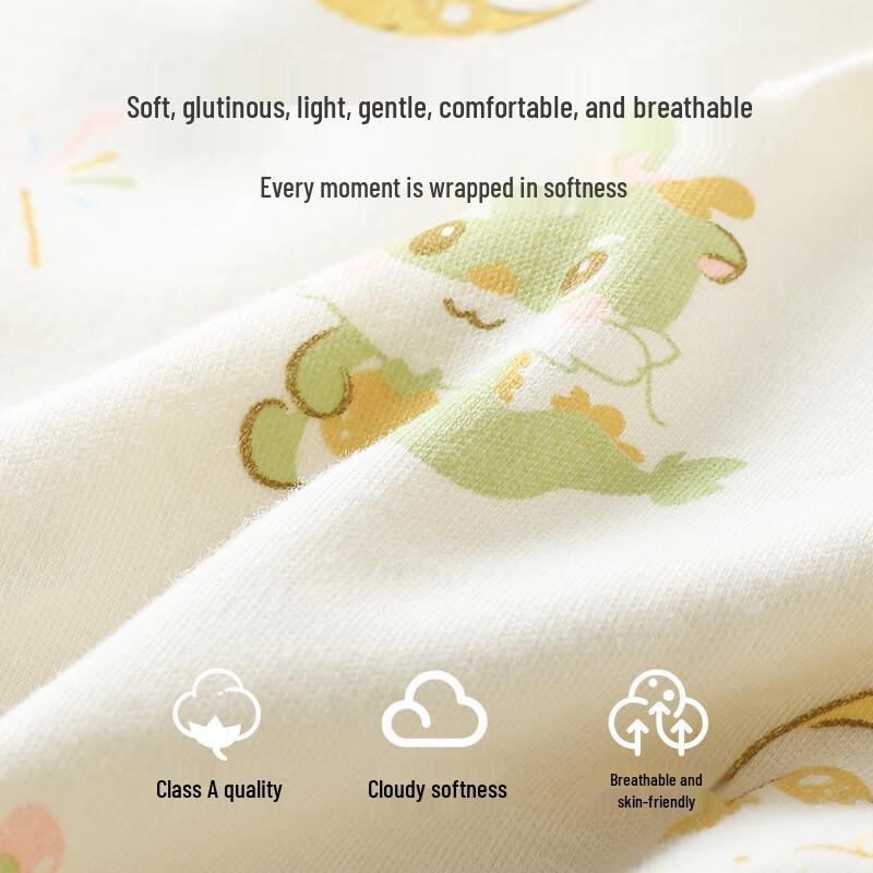Youqi Baby High-Waisted Cotton Pants