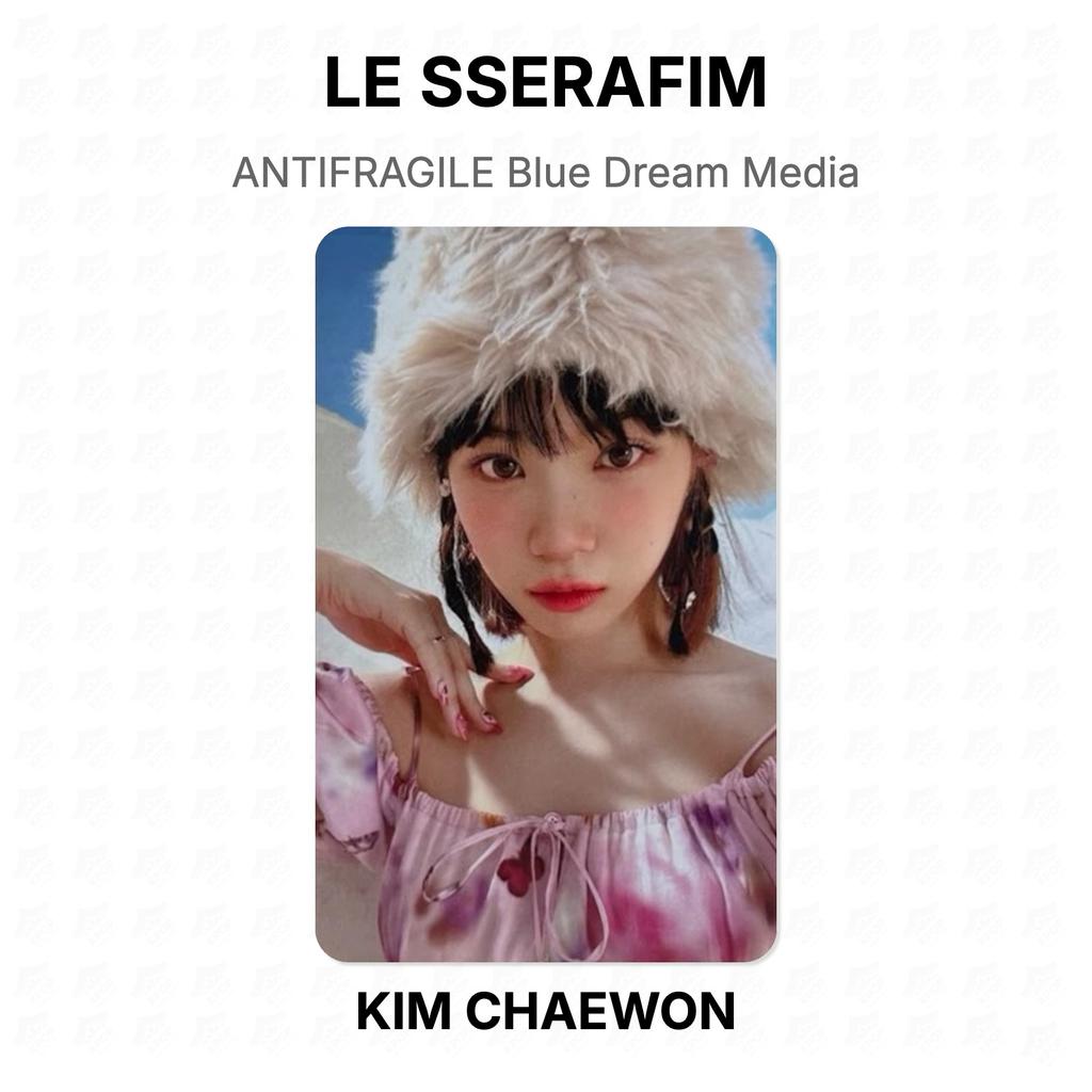 LE SSERAFIM ANTIFRAGILE Blue Dream Media Official Photocard